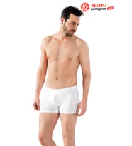 Lüx Drm 3910 Süper Rahat Likralı Bambu Erkek Boxer (Beyaz)