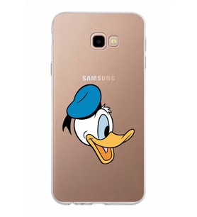 Samsung Galaxy J4 Plus Kapak Donald Duck Tasarımlı Şeffaf Silikon Kılıf