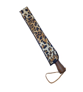 Otomatik Açılır Leopar Desenli Şemsiye, Kapalı 40 cm, Çap 95 cm