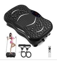 Valkyrie M570 Titreşimli Masaj ve Spor Aleti Vibrating Plate - 2x Direnç Lastiği - Bluetooth USB Bağlantı Speaker - Kumandalı