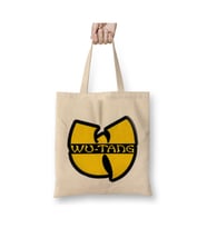 Wu Tang Clan Logo Wutang Clan Vintage 9Os Vintage Style Bez Çanta Alışveriş Çantası (Beyaz)