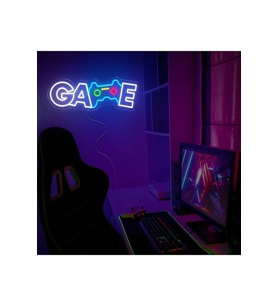 GAME Yazılı ve Şekilli Neon Tabela
