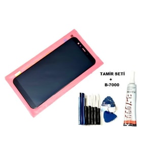 Tkgz General Mobile GM 9 Pro Uyumlu Lcd Ekran Dokunmatik + B-7000 + Tamir Seti