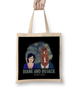 Bojack And Diane Starry Night Bez Çanta Uzun Saplı