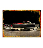 Ahşap Mdf Puzzle Yapboz Eskitilmiş Araba 500 Parça 50*70 Cm
