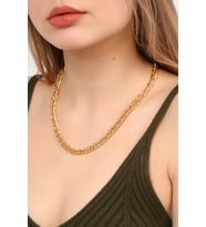Kadın Altın Kaplama Choker Zincir Kolye
