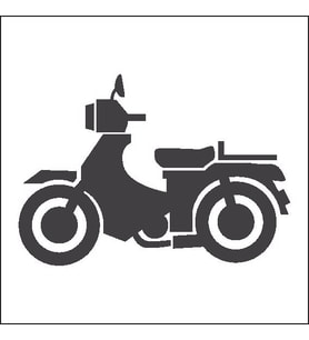 MOTOSİKLET FOLYO STİCKER 90 cm uzunluk