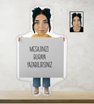 Özel Mesajlı Sevimli  Bebek Yastık-70