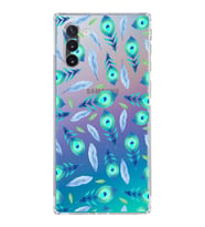PrintiFy Samsung Galaxy Note 10 ile Uyumlu Nazar Boncuğu 3  Kamera Korumalı Şeffaf Silikon Kılıf