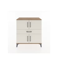 Hyperion Şifonyer 3 Raflı Tek Çekmeceli 4 Kapaklı 88x44x96 Çam-Aytaşı