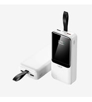 EF96 Strong 22.5W PD 27000mAh Çevre Dostu ECO Ekranlı Powerbank (Beyaz)