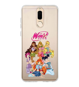 Huawei Mate 10 Lite Uyumlu Winx Club Desenli Şeffaf Telefon Kılıfı