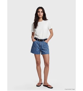 LCW Jeans İndigo Regular Fit Kadın Jean Şort
