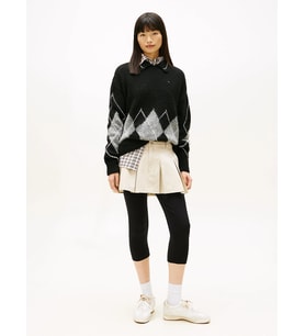 Tommy Hilfiger TJW Mini Pileli Kadın Bej Etek DW0DW22065ABY