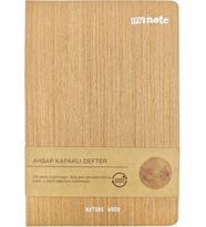 14X21 Spiralli Bambu Kapak Defter
