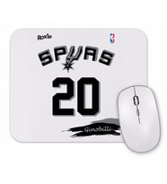 Spurs 20 Ginobilli Branca Rox Ink Mouse Pad