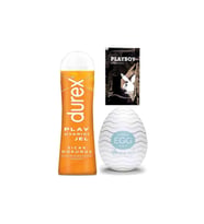 Durex Play Sıcak Dokunuşlar  Uyarıcılı Jel 100 ml + Egg Wavy Erkeklere Cep Tipi Mastürbatör + Hediye