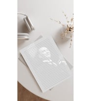 20 Adet A4 Boyutunda Mustafa Kemal Atatürk Mektup Kağıdı/Not Kağıdı (Model 1) (Karışık)