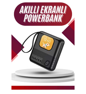 Akıllı Powerbank 10.000 Mah 4 Çıkışlı Taşınabilir Dijital Göstergeli
