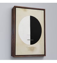 Çerçeveli Hilma af Klint - Buda'nın Dünyevi Yaşamdaki Bakış Açısı Tablosu (Siyah)