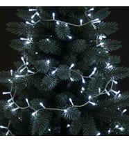 15 Metre Yılbaşı Led Işık (240 Led) - 6 Metre Uzatma Kablolu Trafolu Beyaz Işık Dekoratif Aydınlatma
