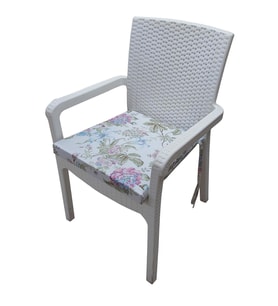MİRZADE 6 Adet Duck Bezi Rattan Minderi-taç 33110-01