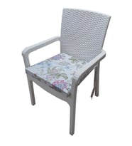 MİRZADE 6 Adet Duck Bezi Rattan Minderi-taç 33110-01
