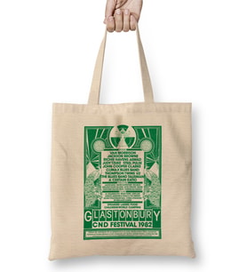Glastonbury Festival 1982 Poster Bez Çanta Uzun Saplı