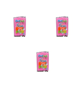 Burpak Frozen Kalın Kokteyl Buzlu İçecek Pipet - Düz - Pembe - 22 Cm. - 8 mm. -100 Adetlik 3 Paket