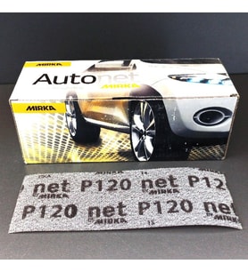 MIRKA ZIMPARA EPOKSİ OTOMOTİV TEKNE AUTONET TEL ELEK ZIMPARA 120 KUM CIRTLI 70 X 198 MM  50 ADET (Metal)