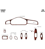 Meriç® Subaru Legacy Ön Torpido Kaplama Maun 10 Parça 1999-2004 (Maun)