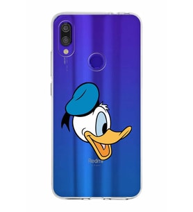 Xiaomi Redmi Note 7 Pro Uyumlu Kapak Donald Duck Tasarımlı Şeffaf Silikon Kılıf