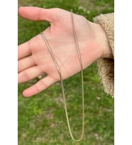 14 Ayar Balık Sırtı Kolye (Gold)