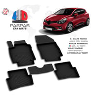 Renault Clio 4 4D Araca Özel Havuzlu Kauçuk Paspas 2012 ve Üzeri (Karışık)