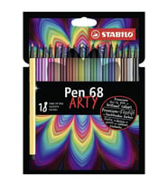 Stabilo Pen 68 Arty Keçe Uçlu Kalem Seti 18'li (Karışık)