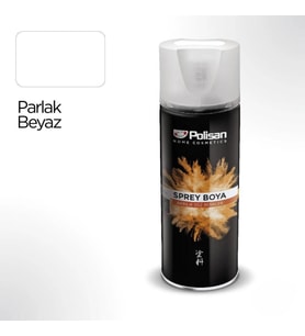 Polisan Akrilik Parlak Beyaz Sprey Boya 400 ml