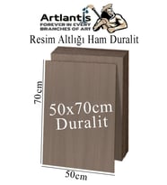 Resim Altlığı Duralit 50x70 cm 1 Adet Ham Mdf Çok Amaçlı Kullanım 3 mm Kalınlığında Durolit (Naturel)