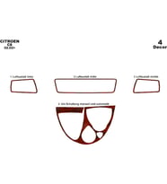 Meriç® Citroen C8 Ön Torpido Kaplama Maun 4 Parça 2002-2009 (Maun)