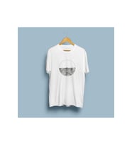 Oversize Siyah Beyaz Dalga Okyanus Çizim Tasarım Unisex T-shirt