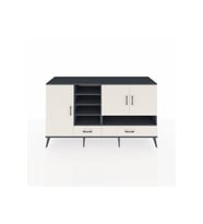 Hyperion Konsol 8 Raflı 2 Çekmeceli 3 Kapaklı 176x44x99 Antrasit-Aytaşı