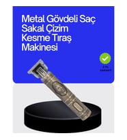 Mey İthalat® Kompakt Tasarımlı, Güçlü Motorlu Saç sakal Kesme Makinesi ve 4 Kılavuz Tarak