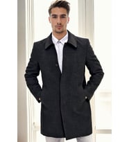 PLT9365 DEWBERRY ERKEK PALTO-ANTRASİT