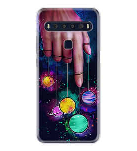 TCL 10L 10 Plus 10SE 20E 20SE 30SE L7 Kılıf Desemli Silikon Finger planet 1740
