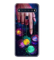 TCL 10L 10 Plus 10SE 20E 20SE 30SE L7 Kılıf Desemli Silikon Finger planet 1740