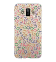 Samsung Galaxy J7 Duo Kapak Hello Kitty Tasarımlı Şeffaf Silikon Kılıf