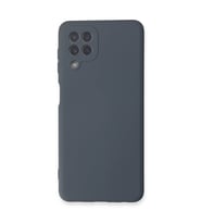 Samsung Galaxy A22 Kılıf Nano İçi Kadife Silikon - Gri