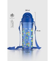 Renga Migo Tavşan Desenli 300 ml Askılı Pipetli PP Bebek Suluk 912013 Pembe (Mavi)