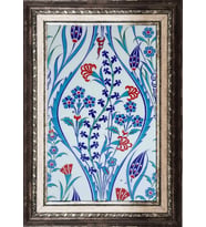 Armada Çini 25x40 Cm SP 419 Mavi Beyaz Kütahya İznik Çini Pano