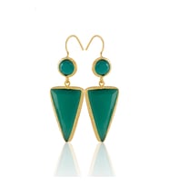 Kadir Jewellery 22 Ayar Altın Kaplama Kadın Sallantılı Küpe -El İşçiliği Ve Hipoalerjenik Küpe