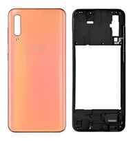 Samsung Galaxy A50 - SM-A505F FULL Kasa Arka Kapak Takım TURUNCU